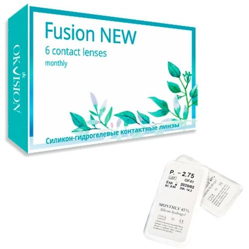 ���������� ���������� ����� �� ����� OKVision Fusion NEW, 6 ��., R 8,6, D +4, 1 ��.