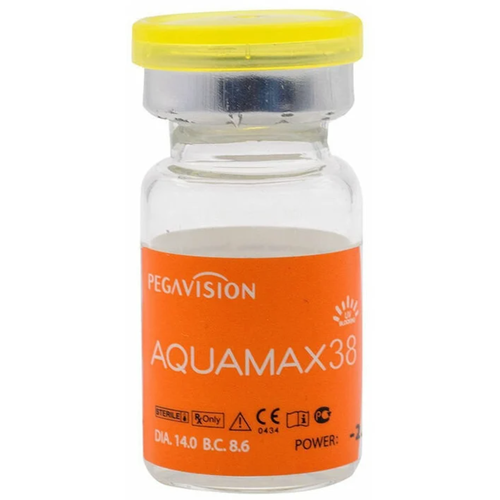 ���������� ���������� ����� Pegavision Aquamax 38, 1 ��., R 8,6, D -4,25, 1 ��.