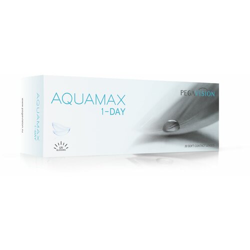 ���������� ����������� ���������� ����� Pegavision Aquamax 1-Day, 30 ��., R 8,6, D -4,25, 1 ��.