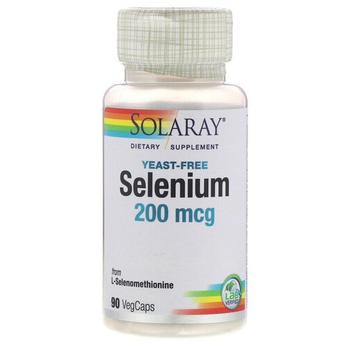 ���������� ������� Solaray Selenium (yeast-free), 70 �, 200 ���, 90 ��.