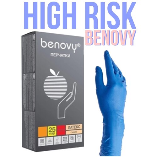 ���������� �������� ��������� BENOVY Latex High Risk ���������� ���������. 25 ���, 50��, S