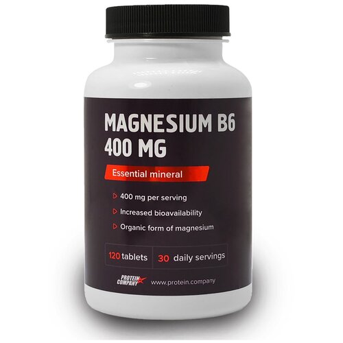 ���������� Magnesium B6 400 mg ������ + ������� B6, 250 ��, 90 �, 120 ��., 1 ��.