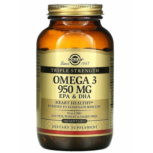 ���������� ������� �����-3 950 �� (Triple Strength Omega 3 950mg EPA & DHA)100 ����/���� �������� �� 03/2027