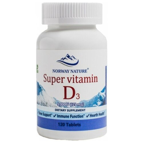 ���������� ��������� �������� Norway Nature Super Vitamin D-3 5 000 ME (120 ��������)