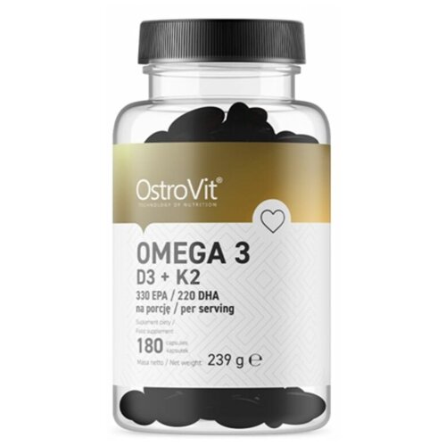 ���������� ����� ���� OstroVit Omega 3 D3 + K2 (180 ������)