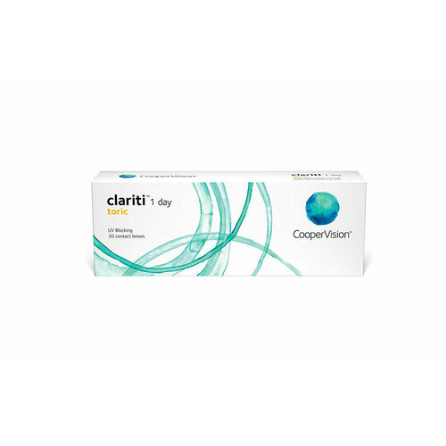 ���������� ����������� ���������� ����� CooperVision Clariti 1 day toric., 30 ��., R 8,6, D -1,25,�CYL:�-0,75,�A�:�100, 1 ��.